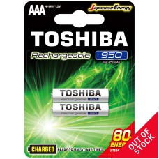 Toshiba Rechargeable AAA 950mAh (blister 2 pcs) - TOSHIBA TNH-03GAE